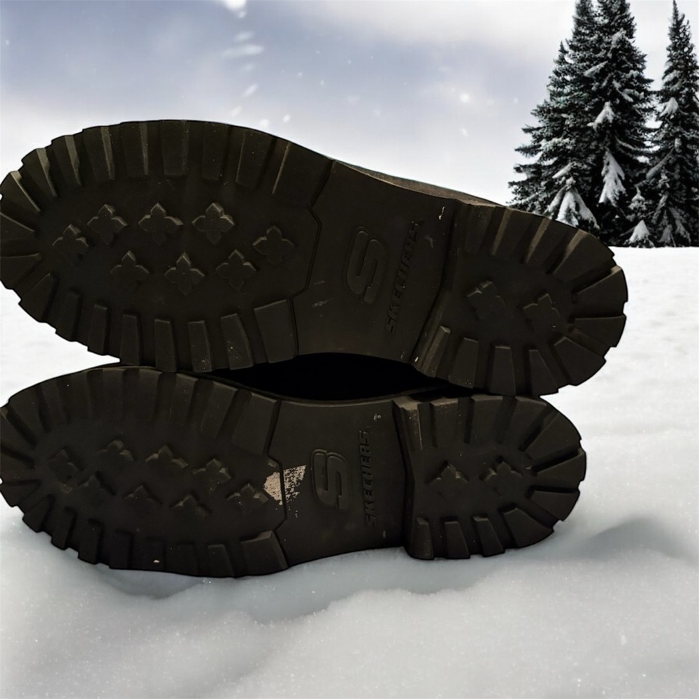 Sketchers Black Winter Ankle Boots - Picture 5 of 16